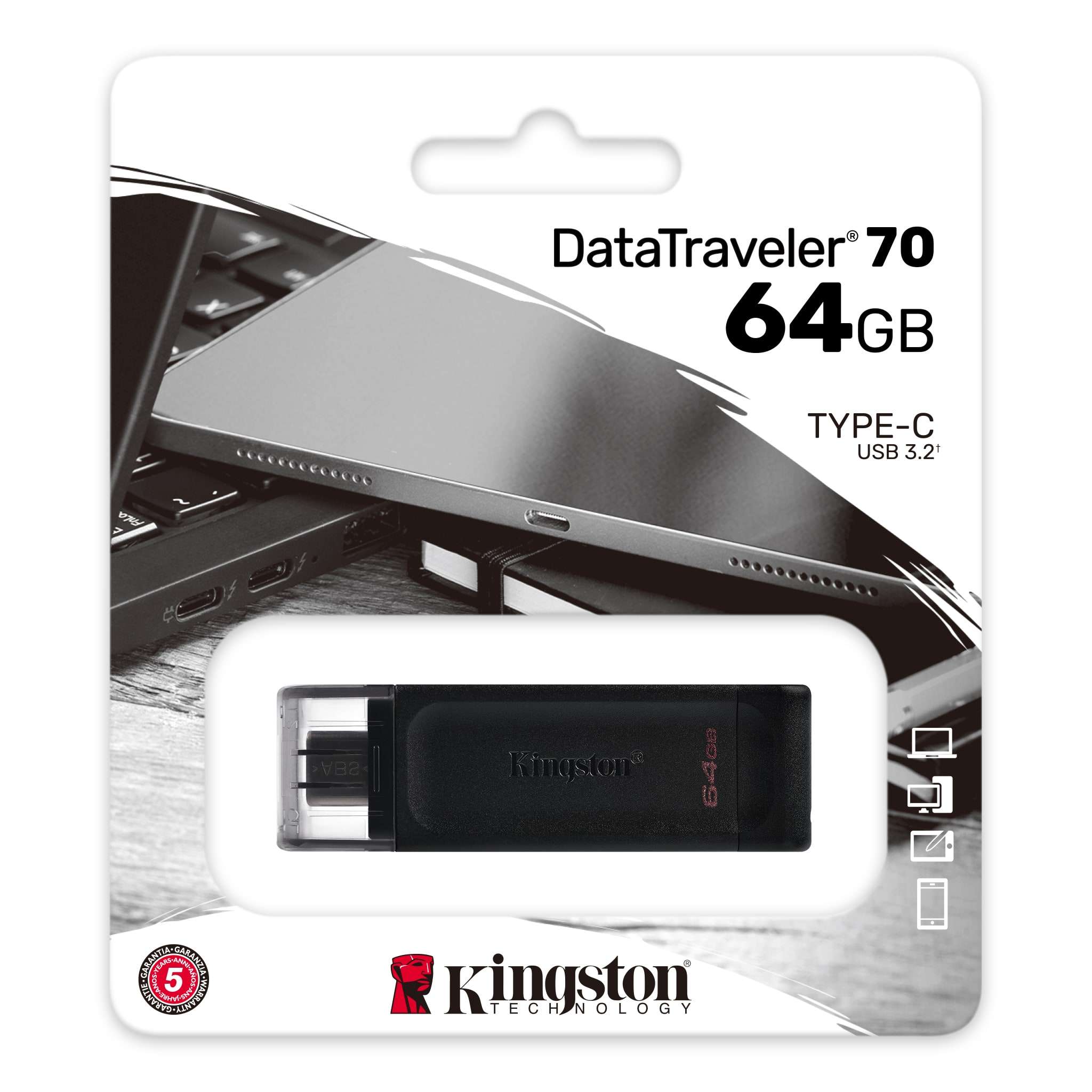 MEMORIA DT70 USB 64GB TIPO C